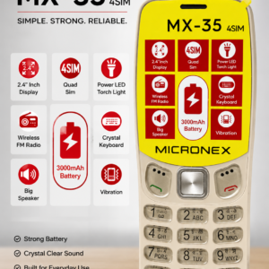 MICRONEX MX-35! (4 SIM ) গোল্ড কালার ..